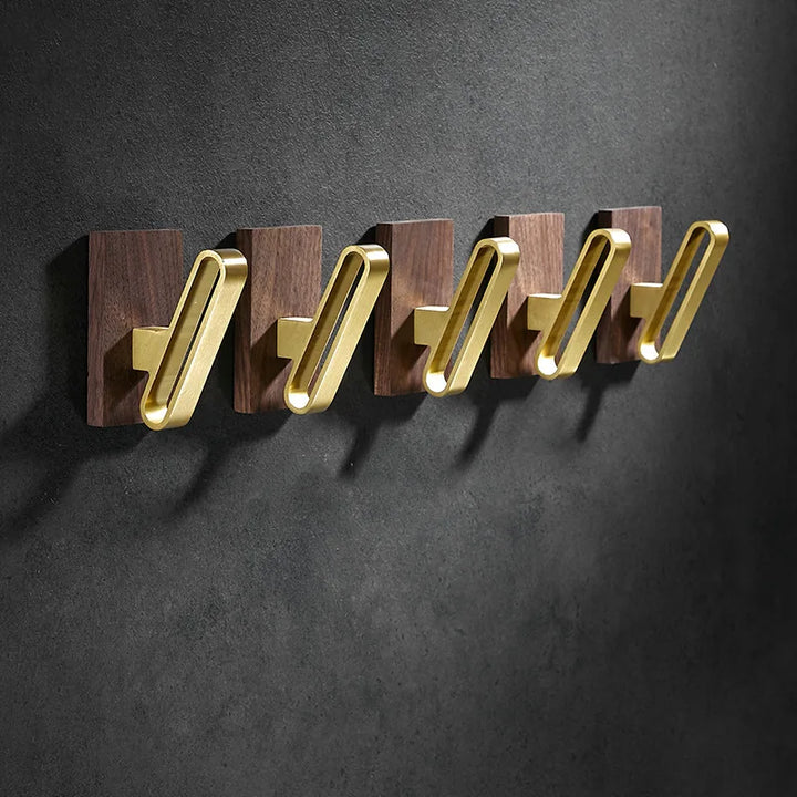 "Golden Walnut" Wall Hooks