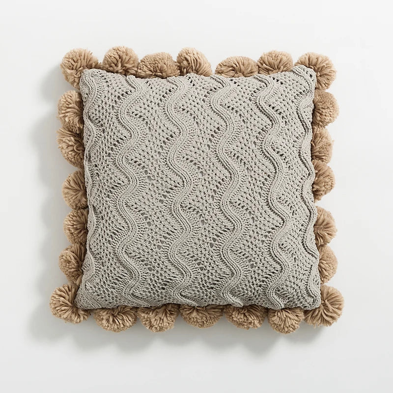 "Everly" Pom Pom Pillowcase