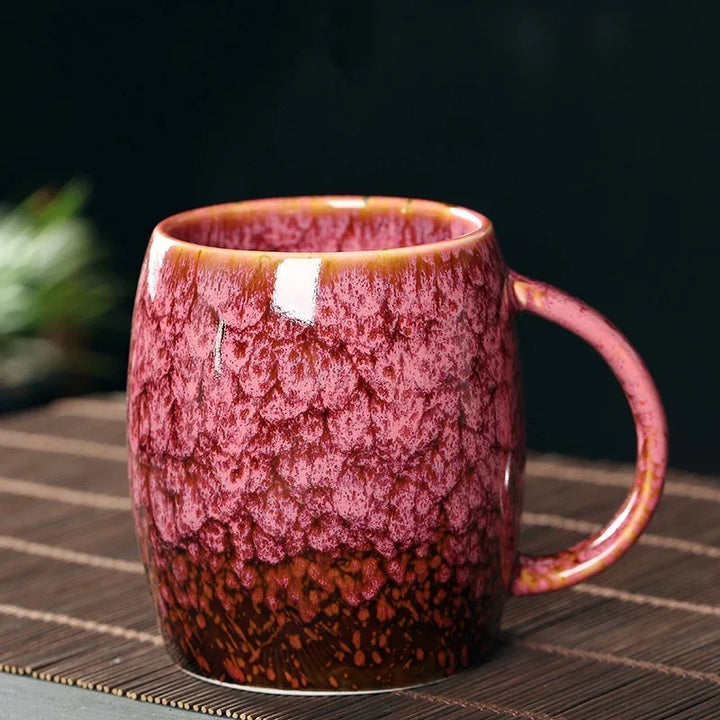 "Crimson Glow" Artisan Mug