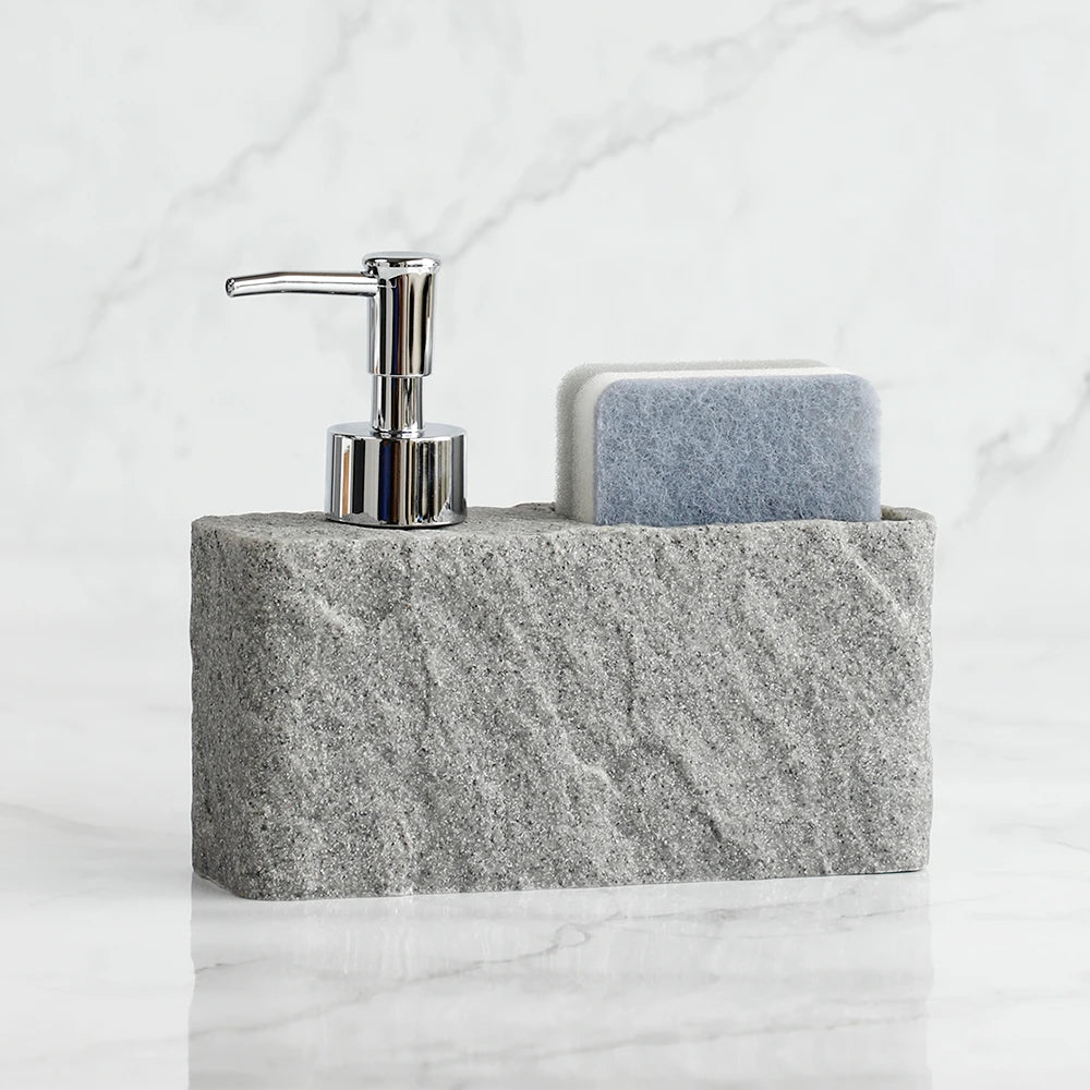 "StoneCraft" Soap Dispenser Set