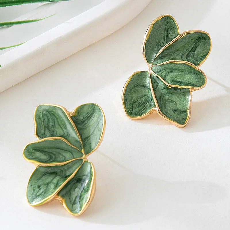 “Carmine Bloom” Earrings