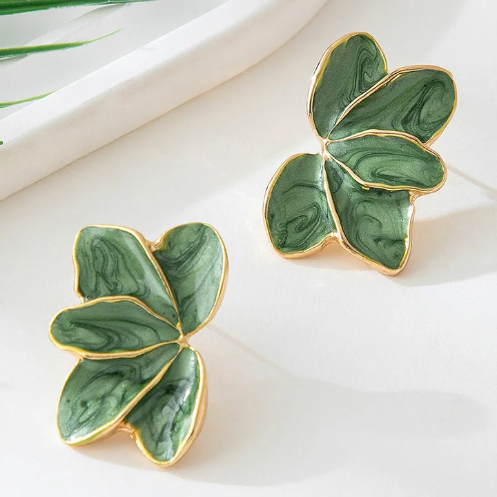 “Carmine Bloom” Earrings