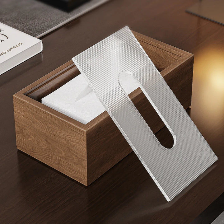 "Moderna" Wooden Tissue Box