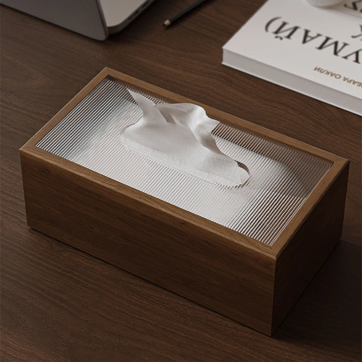 "Moderna" Wooden Tissue Box