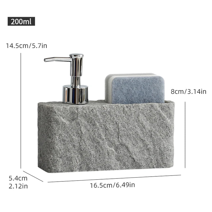 "StoneCraft" Soap Dispenser Set