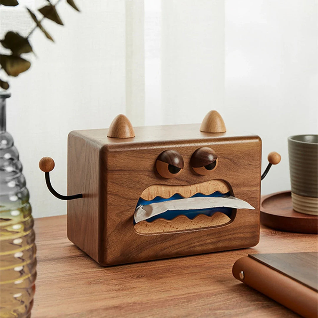 "TimberTroll" Tissue Box