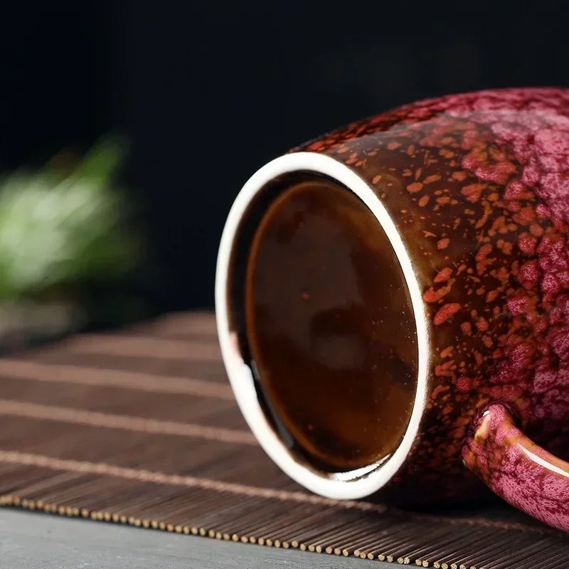 "Crimson Glow" Artisan Mug