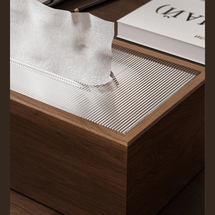 "Moderna" Wooden Tissue Box