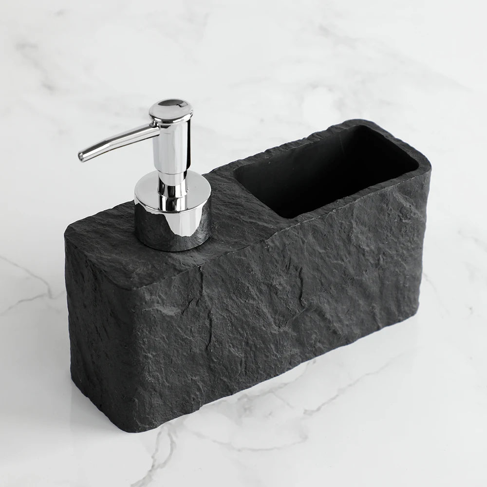 "StoneCraft" Soap Dispenser Set