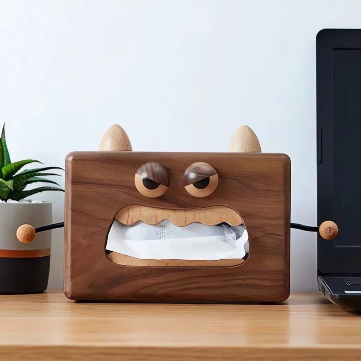 "TimberTroll" Tissue Box