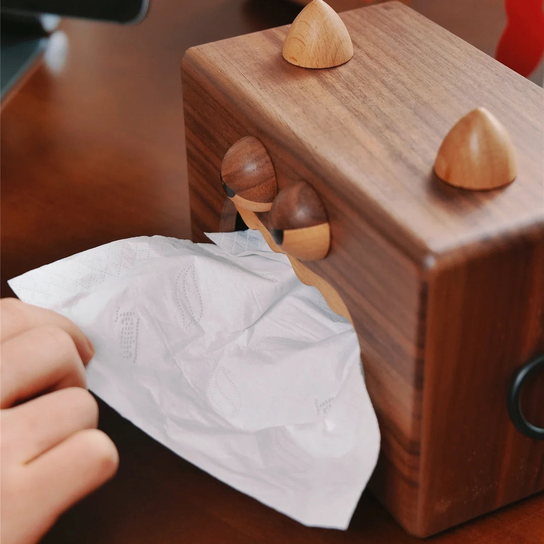 "TimberTroll" Tissue Box