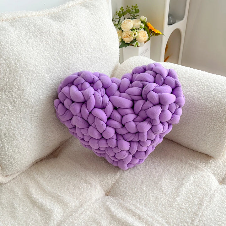 "Knotty Heart" Throw Pillow